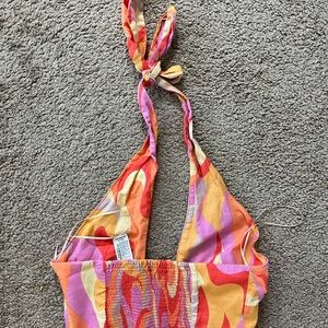 ZARA tie top SIZE MEDIUM